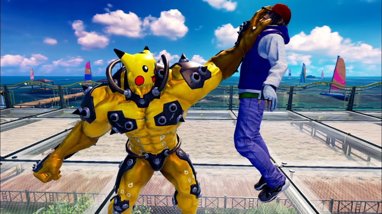 Pokken 7 - Pikachu vs Ash