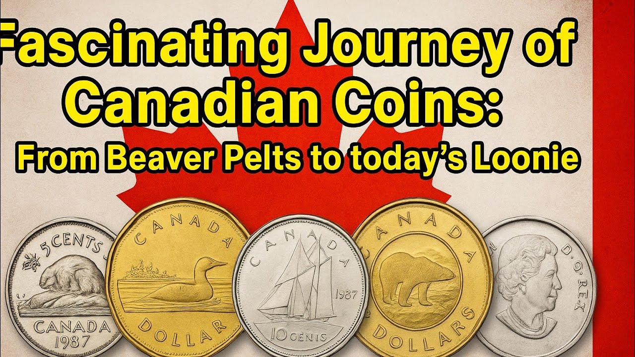 Fascinating Journey of Canadian Coins: From Beaver Pelts to today’s Loonie. Colorfully