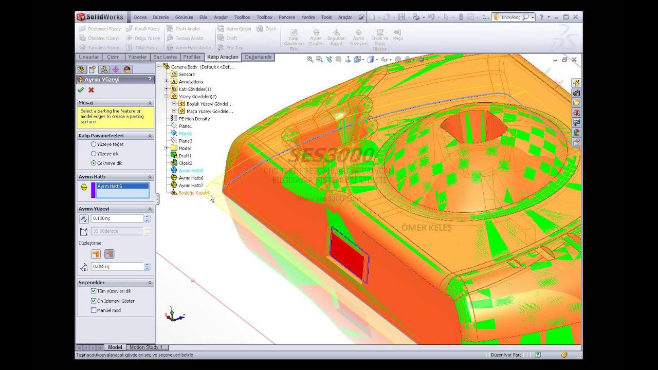 SolidWorks ile kalıp oluşturmak