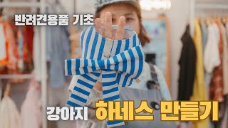 강아지 하네스 만들기 기초수업 how to make dog harness