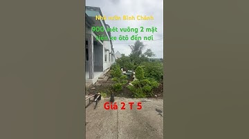 Nhà vườn Bình Chánh 2 mặt tiền đường Đinh Đức Thiện gần chợ khu Công Nghiệp Cầu Tràm 1km Q6/8chỉ 25p