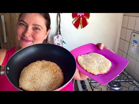 PÃO DE AVEIA NA FRIGIDEIRA EM 3 MINUTOS