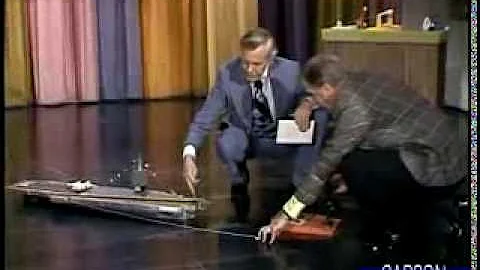 Aircraft Carrier Toy Crashes on Johnny Carson's To...