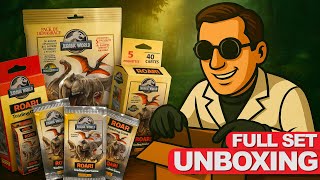 COMPLETE Panini ROAR ! Jurassic World 🦖 TCG MEGA Unboxing! 📦 | ASMR ! ! 4k !!