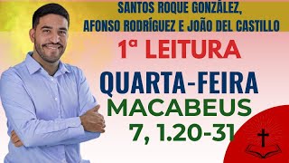 1ª Leitura Do Dia Comentada 2 Macabeus 7,1.20-31 Quarta-Feira, Memória Santo Roque, 19112025