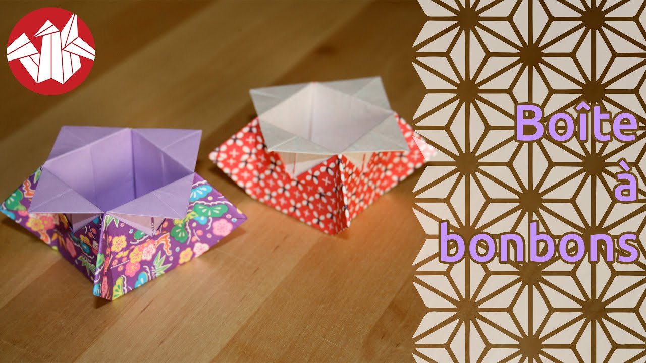 Origami Boîte à bonbons de Katrin Shumakov [Senbazuru] YouTube