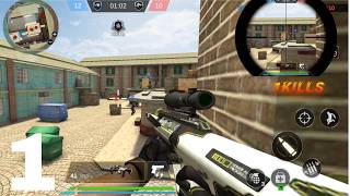 FPS strike commando Modern Arena: team mode in military base arena screenshot 1