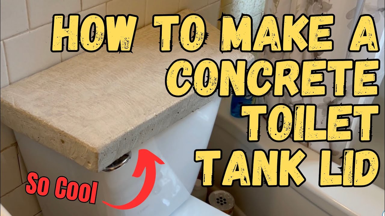 How to make a concrete toilet tank lid 