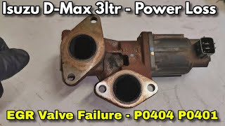 Isuzu D-Max Faults P0404 & P0401 - How To Fix - DIY