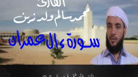 3 سورة آل عمران للقارئ محمد سالم ولد زين