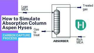 Absorption Column Design CO2 Carbon Capture Process Aspen Hyses Training
