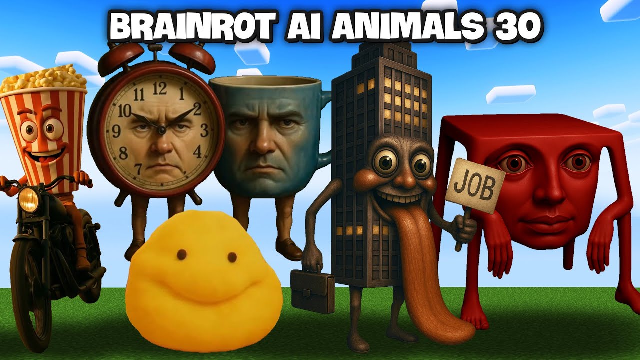 Minecraft BRAINROT AI ANIMALS 30 - Esokpekerjaan, Chachechichachachachi, Pipoqueiramotoqueira