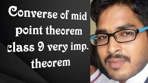 converse of midpoint  Converse of mid point theorem  class 9 | how to prove cmpt