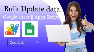bulk update data in sheet apps script - AppsScript