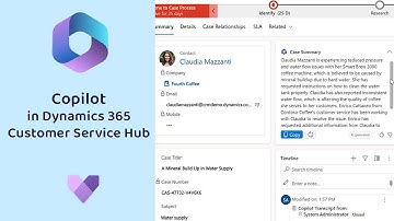 Microsoft Copilot in Dynamics 365 Customer Service Hub
