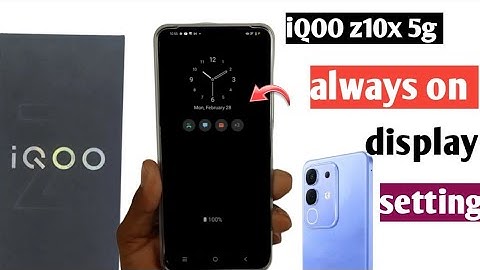iQOO z10x 5g always on display setting|| iQOO z10x always display on setting kaise kare