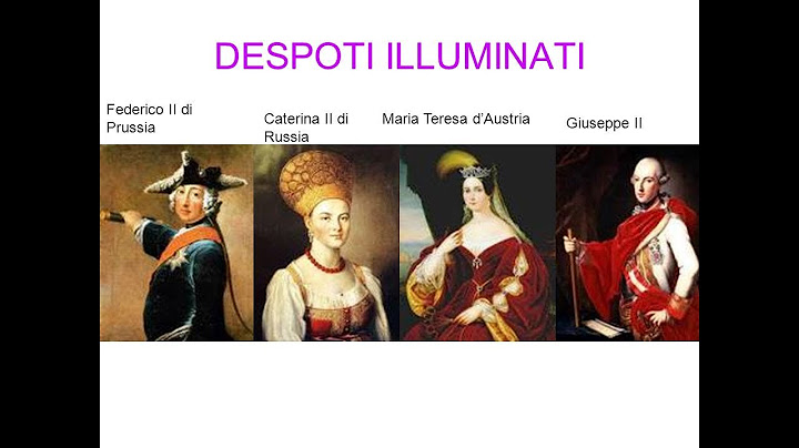 L'assolutismo illuminato