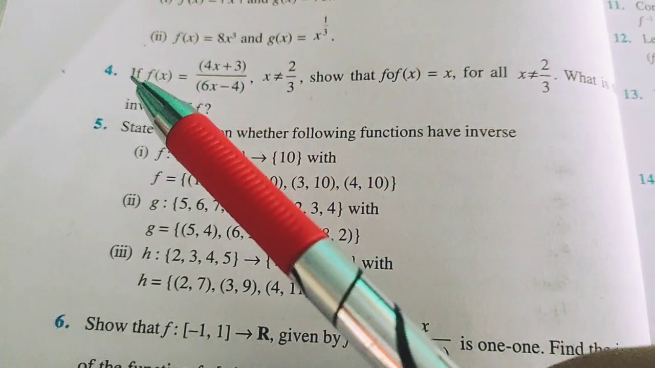 Class-12th Mathematics chapter-1, Exercise-1.3 - YouTube