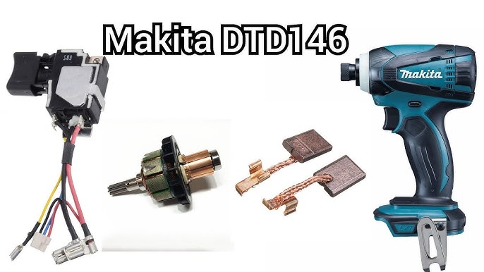 White Makita 18V li-ion impact driver DTD146ZW switch replacement I  Handyman - YouTube