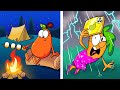 ¡De vuelta a lo básico! 🌲💡 | Aventuras de camping rico vs pobre 🏕️😄