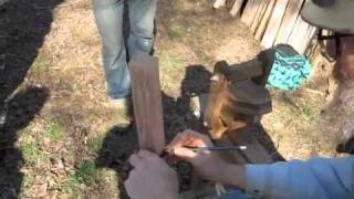 Using A Shaving Horse For Chair Building