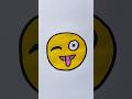 Funny Emoji 😜 Drawing For Kids #funny #emoji #kidstvforfun #coloring #drawing #trending #shorts #art