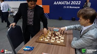 'It's fine!'  gentleman Artemiev consoles Nakamura after the game | World Blitz 2022