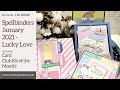 10 Cards - 1 Kit + Reveal | Spellbinders Card Kit of the Month Club | January 2021 - Lucky Love!