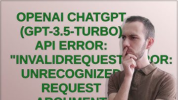 OpenAI ChatGPT (gpt-3.5-turbo) API error: "InvalidRequestError: Unrecognized request argument sup...