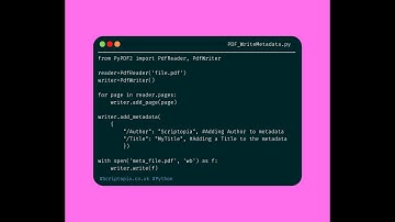 Python PyPDF2 - Write PDF metadata