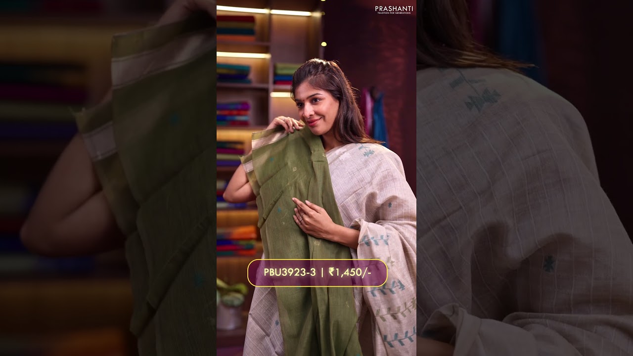 Мунга Хлопок по цене 1290 рупий/- | Сари для спецодежды | Прашанти | 23 25 окт.