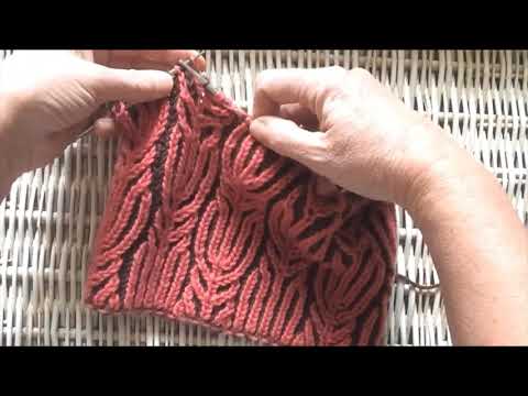 Brioche Knitting - Left Slant Decrease