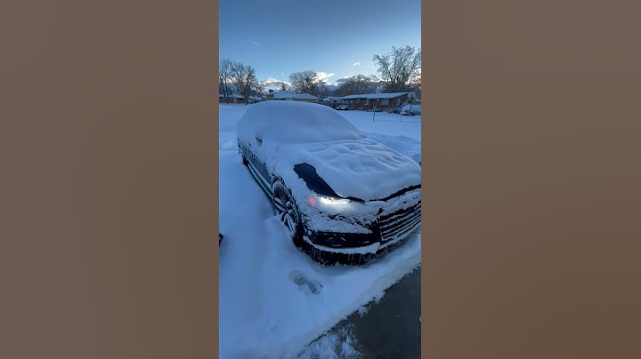 Audi S6 Remote start system in the snow
