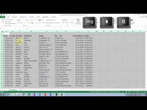 Video: So Zeigen Sie Ausgeblendete Zeilen In Excel An