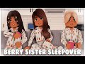 Sister sleepover with amberry and phoeberry  berry avenue vlog  roblox