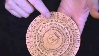 Mexican Army Cipher Wheel - state of the art encryption 100 years ago