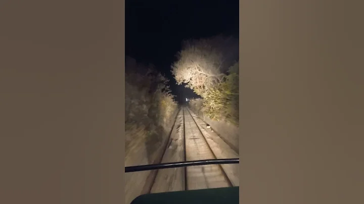 Live from train driver cab scary view of train at night in mountains #shorts #mountains - DayDayNews