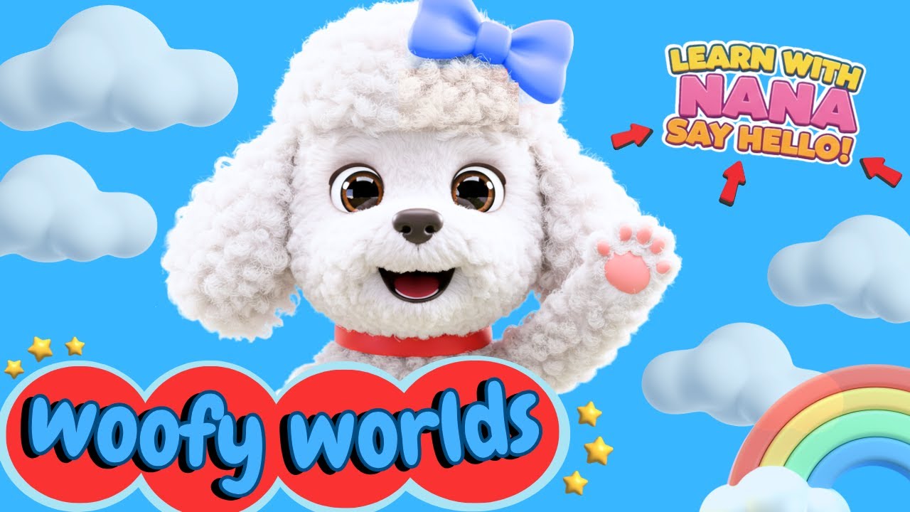 Say Hello with Nana! 👋🐩 | Fun Nursery Rhymes & Kids Dance Song