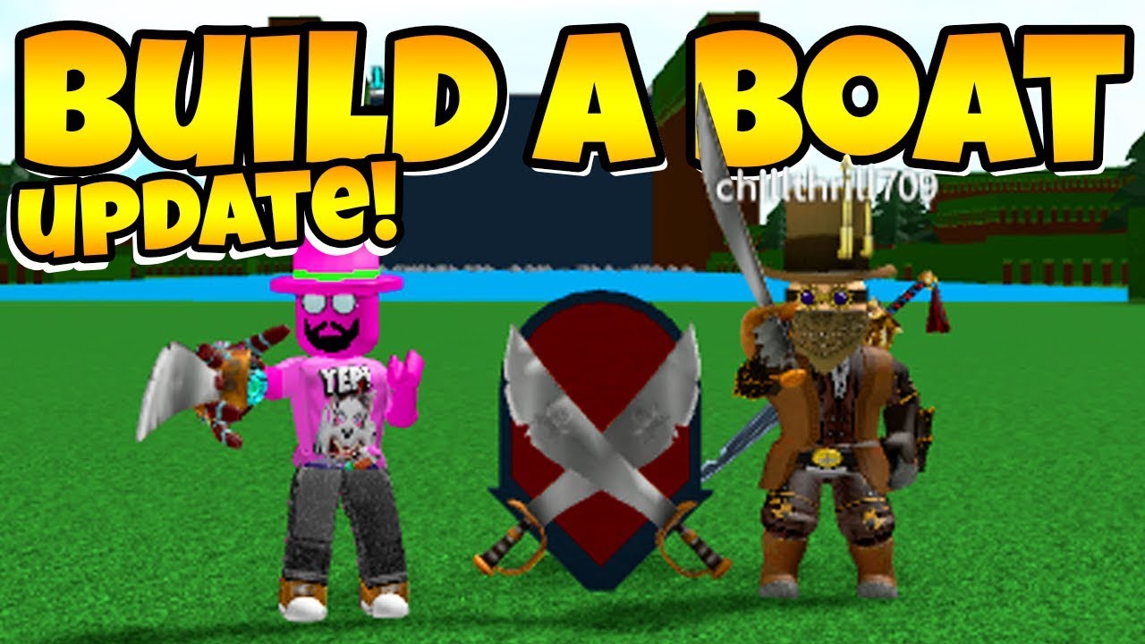 Build A Boat Sword Fighting Update Fight Other Players Youtube