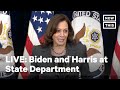 Pres. Biden and VP Harris Speak with State Department Staffers | LIVE | NowThis