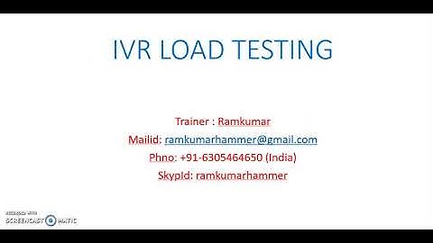 IVR LOAD TESTING
