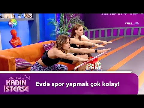 Evde kolay spor hareketleri |  Ebru Akel'le Kadın İsterse