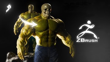 Hulk Timelapse Sculpt Part 1 - Zbrush
