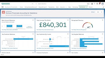 Zumzum Financials, SMB Accounting built 100% native on the Salesforce App Cloud.
