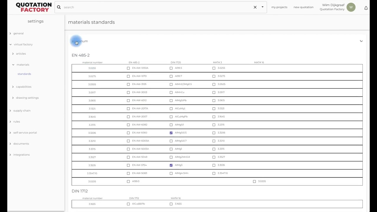 Quotation Factory - the virtual factory and it's digital twin