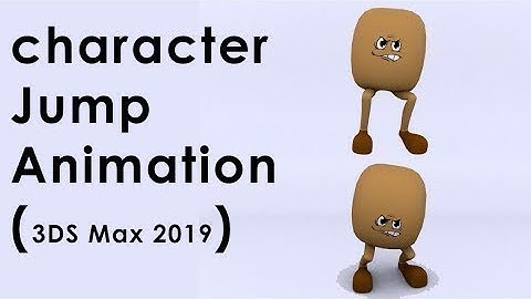 3ds max 2019  Character Jump Animation