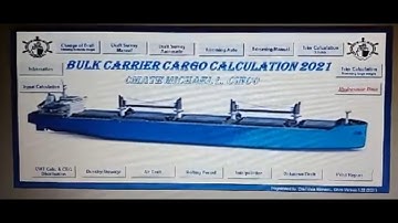 Bulk Carrier Cargo Calculation