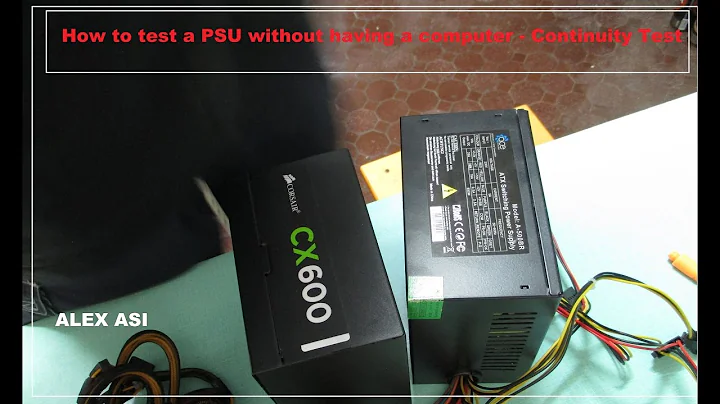 How to test a PSU without having a computer - Continuity Test: Corsair CX600 vs ACE 500BR