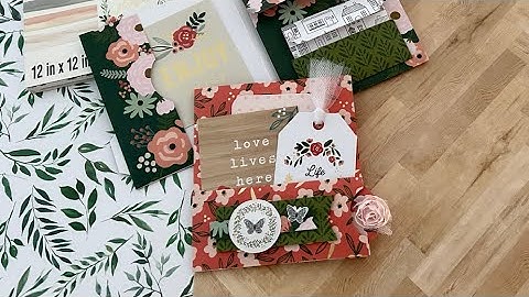 One Sheet Wonder | Expandable Pocket Folder/Folio/Photo Storage | TUTORIAL 12x12 Single Sided Paper