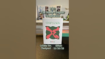 TXT: The Name Chapter: Temptation (Unboxing) Lullaby Taehyun ver. #kpop #txt #moa #shorts